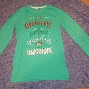 Cat and Jack Christmas long sleeve tee